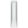 vidaXL Cesti Gabbioni ad Arco 5 pz 400x50x200/220 cm Ferro Zincato