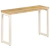 vidaXL Tavolo Consolle 120x35x76 cm Legno Massello di Mango e Acciaio