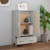 vidaXL Credenza Grigio Cemento 70x31x115 cm in Legno Multistrato