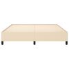 vidaXL Giroletto senza Materasso Crema 160x200 cm in Tessuto