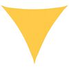 vidaXL Parasole a Vela Oxford Triangolare 4,5x4,5x4,5 m Giallo