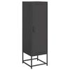 vidaXL Credenza Nera 36x39x123 cm in Acciaio