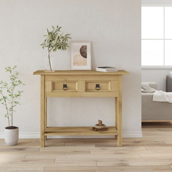 vidaXL Tavolo Console in Pino Messicano Corona Range 93x34,5x73 cm