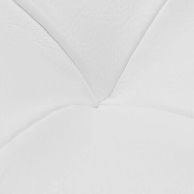 vidaXL Sgabello con Contenitore in Pelle Artificiale Bianco