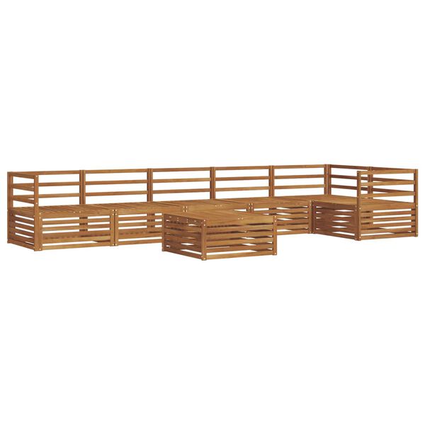 vidaXL Set di divani da esterno 7 pcs Naturale