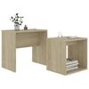 vidaXL Set Tavolini Salotto Rovere Sonoma 48x30x45cm Legno Multistrato
