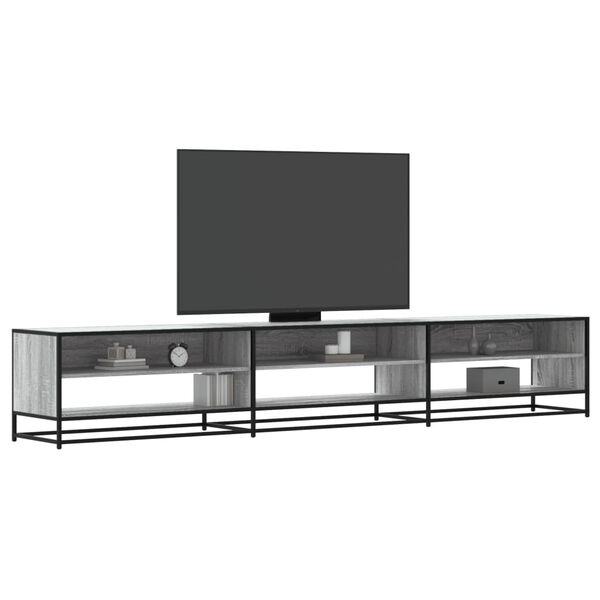 vidaXL Mobile Porta TV Grigio Sonoma 270x40x46 cm in Truciolato