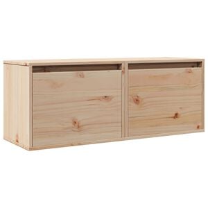 vidaXL Pensili 2 pz 45x30x35 cm in Legno Massello di Pino