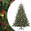 vidaXL Albero di Natale artificiale con 300 LED Verde 180 cm