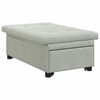 vidaXL Divano letto Grigio chiaro 194 x 67 x 82 cm Velluto