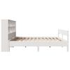 vidaXL Letto Libreria senza Materasso Bianco 120x200 cm Legno di Pino