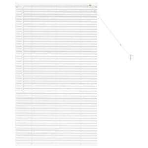 vidaXL Tenda Veneziana Bianco 130 x 70 cm 25 mm Alluminio