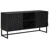 vidaXL Mobile TV con cassetto con lo scaffale Nero 105 x 30 x 54 cm