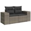 vidaXL Set Divano da Giardino 6 pz con Cuscini Grigio in Polyrattan