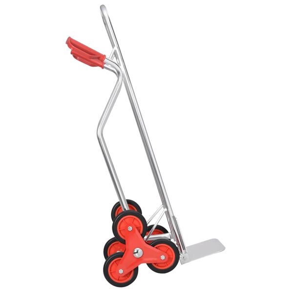 vidaXL Carrello a Mano per le Scale con 6 Ruote 51x53,5x118 cm 150 kg