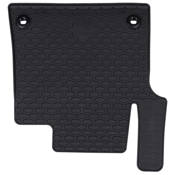 vidaXL Tappetino per Auto 3 pcs Nero TPE