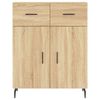 vidaXL Credenza Rovere Sonoma 69,5x34x180 cm in Legno Multistrato