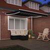 vidaXL Tenda Retrattile Nero 300 x 250 cm Poliestere e Metallo