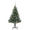 vidaXL Albero Natale Artificiale 150 LED Palline e Neve Fioccata 120cm