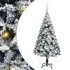 vidaXL Albero di Natale artificiale con 150 LED Bianco 150 cm