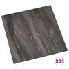 vidaXL Tavole per Pavimenti 55 pcs Grigio scuro 5,11 m&sup2; PVC