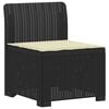 vidaXL Divano da Giardino a 1 Posto con Cuscino Aspetto Rattan PP