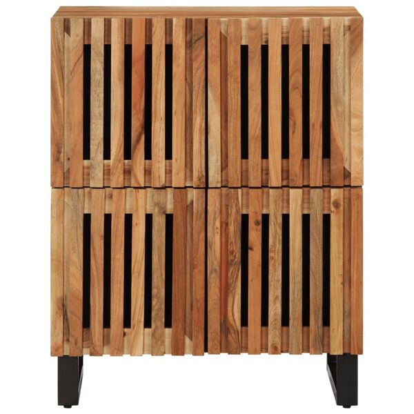 vidaXL Credenza 60x34x75 cm in Legno Massello di Acacia