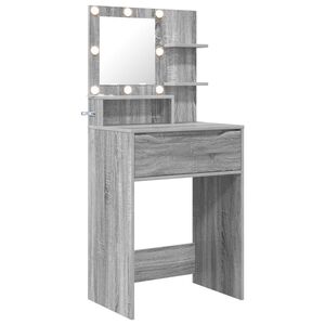 vidaXL Tavoli da Trucco per Camera da Letto Sonoma grigio
