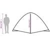 vidaXL Tenda da Campeggio a Cupola per 6 Persone Blu Impermeabile