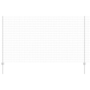 vidaXL Recinzione con Posto Argento