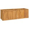 vidaXL Letto da Giardino Rialzato 150x50x50 cm Legno Massello di Teak