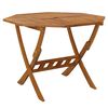 vidaXL Tavolo da Giardino Pieghevole 90x75 cm Legno Massello di Acacia