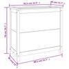 vidaXL Fioriera da Giardino 82,5x40x78 cm in Legno Massello di Pino