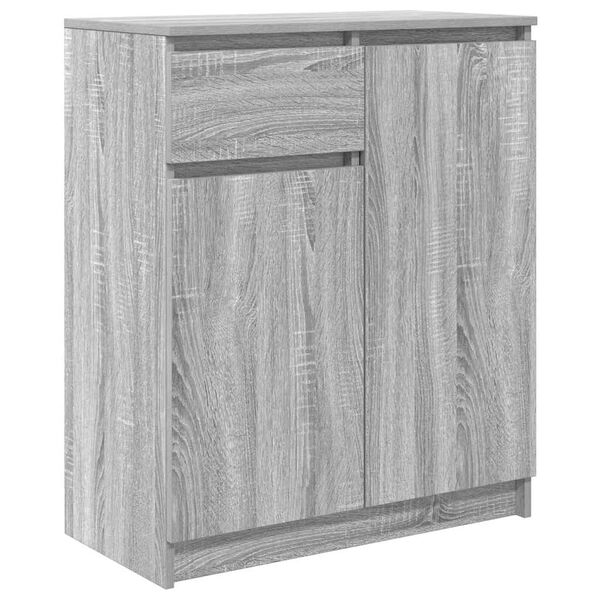 vidaXL Credenza con Cassetto Grigio Sonoma 71x35x84 cm in Truciolato