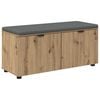vidaXL Panca per ingresso Rovere Artigianale 100 x 38 x 46 cm