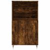 vidaXL Credenza Rovere Fumo 60x36x110 cm in Legno Multistrato