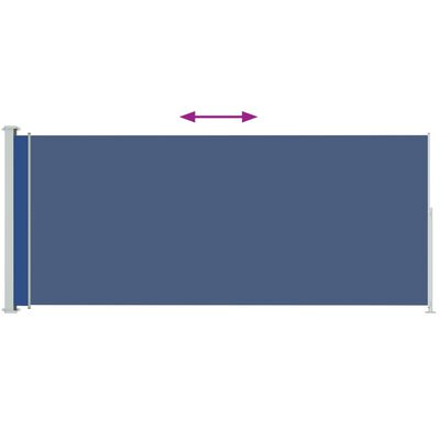vidaXL Tenda Laterale Retrattile per Patio 180x500 cm Blu