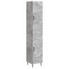 vidaXL Set di armadi 2 pz Grigio Cemento Legno ingegnerizzato