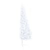 vidaXL Set Albero Natale Artificiale a Metà LED Palline Bianco 210cm