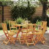 vidaXL Sedia da Giardino 6 pcs Olio Naturale 40 x 42 x 85 cm
