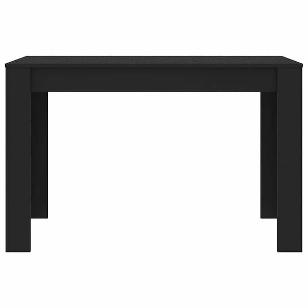 vidaXL Tavolo da Pranzo Nero 120x60x76 cm in Legno Multistrato