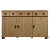 vidaXL Credenza 134x39x79,5 cm in Legno Massello di Pino