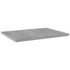 vidaXL Ripiani per Libreria 4pz Grigio Cemento 40x30x1,5cm Multistrato