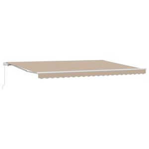 vidaXL Tenda da Sole Beige 500 x 300 x 165 cm Poliestere e Metallo