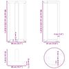 vidaXL Gambe per tavolo da bar a forma di T 2 pz Antracite 40x35x(90-91) cm Acciaio
