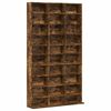 vidaXL Mobile Porta CD Rovere Fumo 102x23x177,5 cm Legno Multistrato