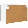 vidaXL Armadio pensile 2 pcs Rovere Nero e Bianco 60 x 31 x 40 cm