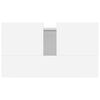 vidaXL Mobile da Bagno Bianco 58x33x60 cm in Legno Multistrato