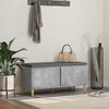 vidaXL Panca per ingresso con cuscino Grigio cemento 60 x 38 x 46 cm