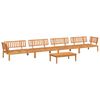 vidaXL Set Divano Pallet da Giardino 5 pz in Legno Massello di Acacia